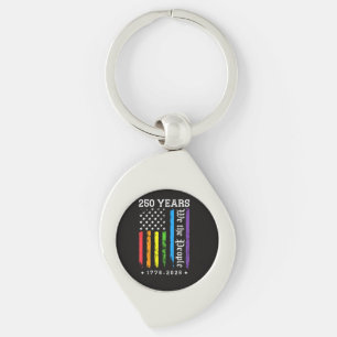 250 Years of American 250th Anniversary US LGBT Pr Key Ring