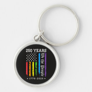 250 Years of American 250th Anniversary US LGBT Pr Key Ring