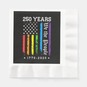 250 Years of American 250th Anniversary US LGBT Pr Napkin