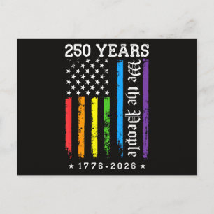 250 Years of American 250th Anniversary US LGBT Pr Postcard