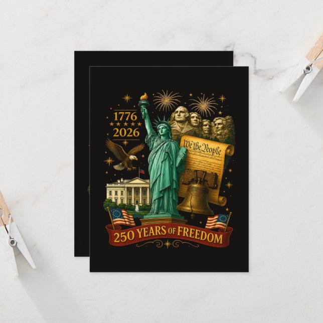 250 Years of American Freedom Invitation (Front/Back In Situ)