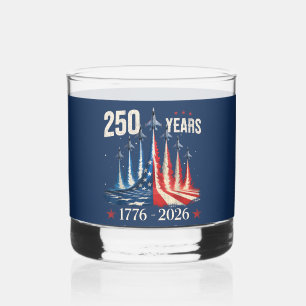 250 Years of American Strength Jet‑Trail Whiskey Glass