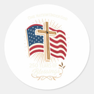 250 Years Of Blessing - 250th Anniversary - Christ Classic Round Sticker