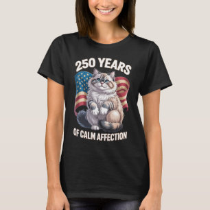 250 Years of Calm Affection Ragdoll Cat T-Shirt