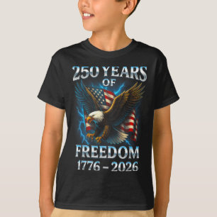 250 Years Of Dom 1776 2026 Bald Eagle 250th Birthd T-Shirt