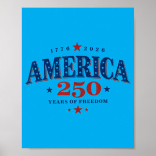 250 Years Of Dom Aamerica Usa 250th Anniversary Poster
