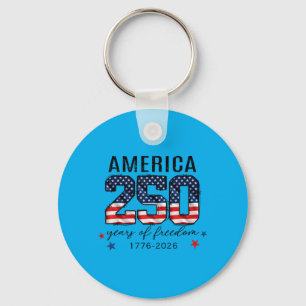 250 Years Of Dom Aamerican 250th Anniversary Key Ring