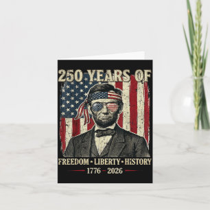250 Years of dom Liberty History Abraham Card
