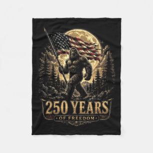 250 Years Of Dom Patriotic Bigfoot Usa Flag Fleece Blanket