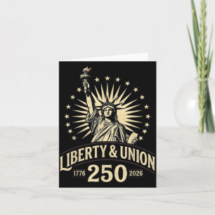 250 Years of dom USA Anniversary Patriotic Card