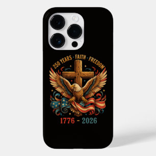 250 Years of Faith and Freedom Patriotic Eagle Case-Mate iPhone 14 Pro Case