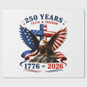 250 Years of Faith and Freedom Wrapping Paper
