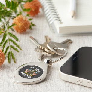 250 Years of Freedom 1776 2026 Bald Eagle Key Ring