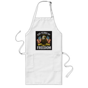 250 Years of Freedom 1776 2026 Bald Eagle Long Apron