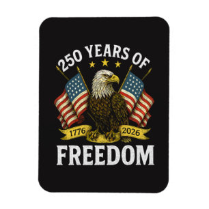 250 Years of Freedom 1776 2026 Bald Eagle Magnet