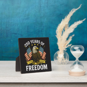 250 Years of Freedom 1776 2026 Bald Eagle Plaque