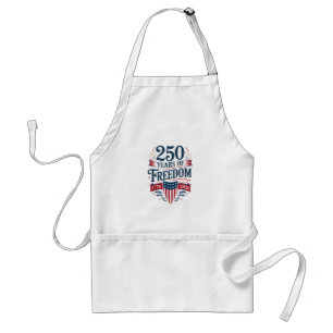 250 Years of Freedom 1776 2026 July 4th 250th Birt Standard Apron