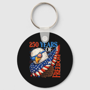 250 Years Of Freedom 1776 2026 Patriotic Ld Eagle Key Ring