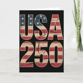 250 Years Of Freedom American 1776–2026 Patriotic  Card