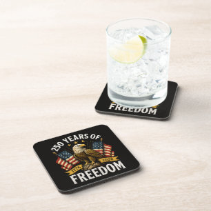 250 Years of Freedom Bald Eagle Coaster