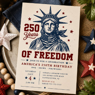 250 Years of Freedom BBQ Invitation