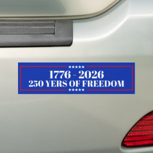 250 Years of Freedom bumper sticker  USA 1776–2026