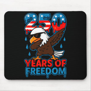 250 Years of Freedom Drip Kawaii Bald Eagle 250th Mouse Pad