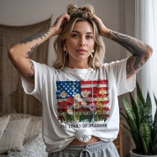 250 Years of Freedom Floral T-Shirt