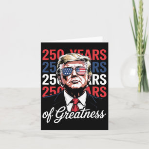 250 Years Of Freedom - Funny Donald Trump Semiquin Card