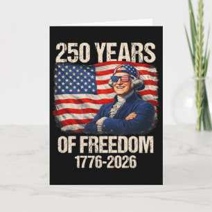 250 Years Of Freedom George Washington 1776-2026 4 Card