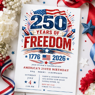 250 Years of Freedom Invitation