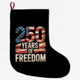250 Years of Freedom Large Christmas Stocking