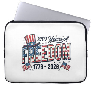 250 Years of Freedom Patriotic Anniversary Shirt_1 Laptop Sleeve