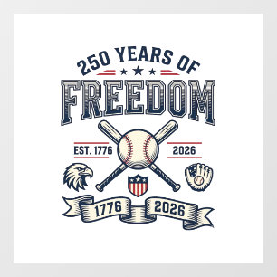 250 Years of Freedom Patriotic Baseball Design_1