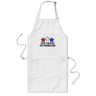 250 Years of Freedom Patriotic  Long Apron