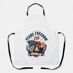 250 Years of Freedom Patriotic Vintage Liberty Bel Apron