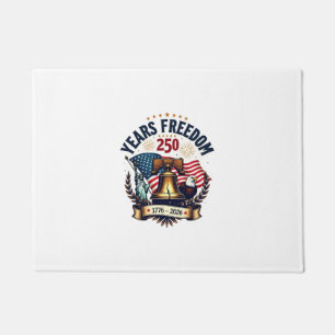 250 Years of Freedom Patriotic Vintage Liberty Bel Doormat