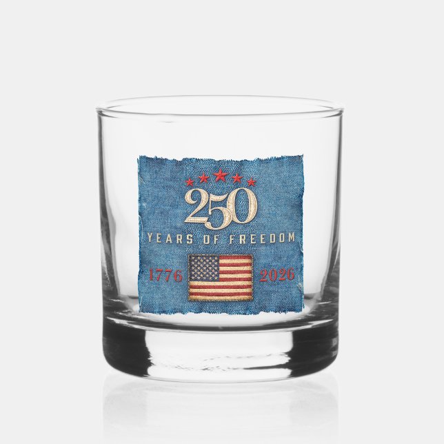 250 Years of Freedom - Rocks Glass (Front)