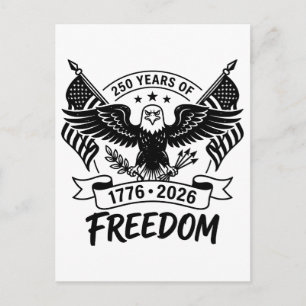 250 Years Of Freedom Shirt 4th Of July Postcard