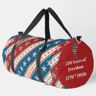 250 Years of Freedom Stars & Stripes Patriotic Art Duffle Bag