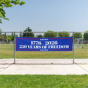 250 Years of Freedom USA 1776–2026 Banner