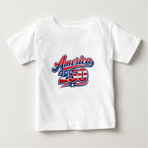 250 Years of Freedom – USA 1776–2026 Patriotic Baby T-Shirt
