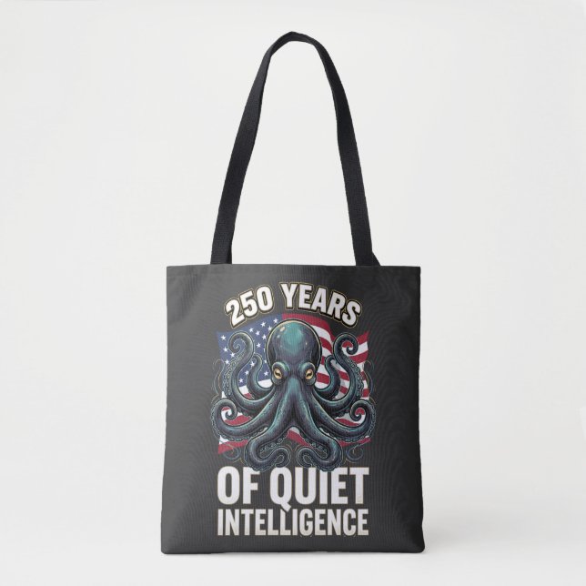 250 Years of Quiet Intelligence Octopus Tote Bag (Front)