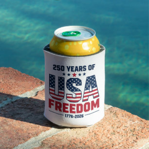250 Years Of USA Freedom 1776 2026 Can Cooler