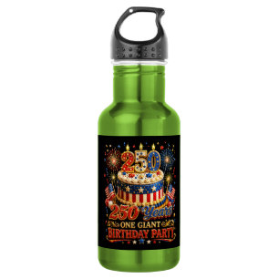 250 years one giant birthday 250 anniversary usa 532 ml water bottle