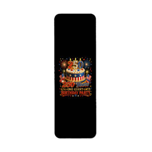 250 Years One Giant Birthday 250 Anniversary USA Return Address Label