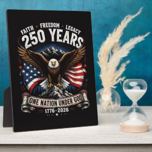 250 Years One Nation Under God Eagle Plaque