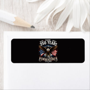 250 Years One Nation Under God Eagle Return Address Label