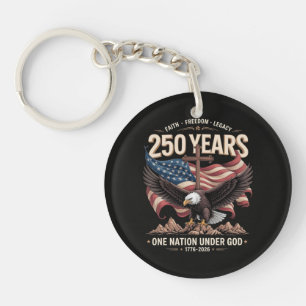 250 Years One Nation Under God Key Ring