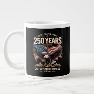 250 Years One Nation Under God Large Coffee Mug
